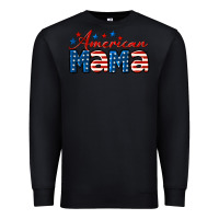 Black American Mama Premium Sweatshirt - LillyAllenDesigns