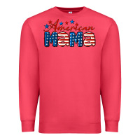 Cardinal American Mama Premium Sweatshirt - LillyAllenDesigns