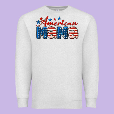 American Mama Premium Sweatshirt Designed By Lillyallendesigns