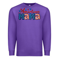 Purple American Mama Premium Sweatshirt - LillyAllenDesigns