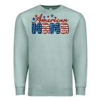 Seafoam American Mama Premium Sweatshirt - LillyAllenDesigns