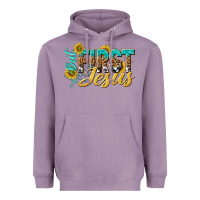Lavender but first jesus Heavyweight Hoodie - NancyCooperArtShop