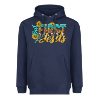 Navy but first jesus Heavyweight Hoodie - NancyCooperArtShop