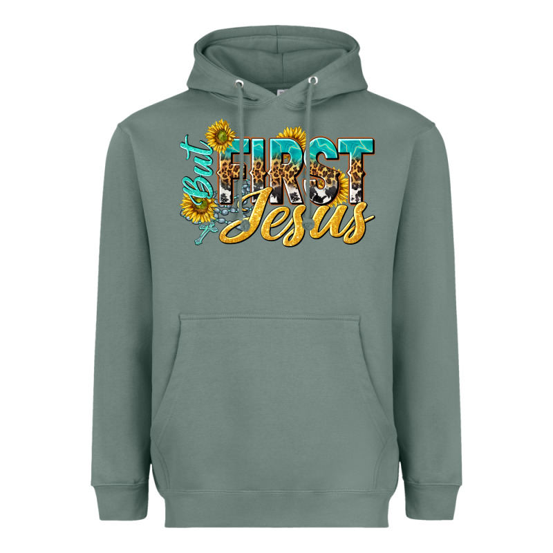 But First Jesus Heavyweight Hoodie by NancyCooperArtShop | Teevron