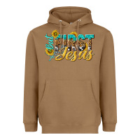 Toasted Coconut but first jesus Heavyweight Hoodie - NancyCooperArtShop