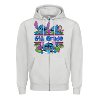 Dove Grey preview flower stitch 6 th grade Zipper Hoodie - AdoDesignShop