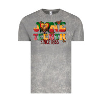 Cloud Rock juneteenth since 1865 with heart Vintage Tee - texasbilliewilder