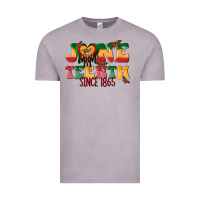 Vintage Zinc juneteenth since 1865 with heart Vintage Tee - texasbilliewilder