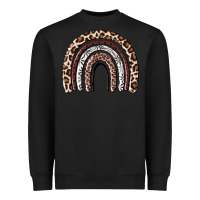 Black Cheetah rainbow Heavyweight Sweatshirt - MaliasSmallBusiness