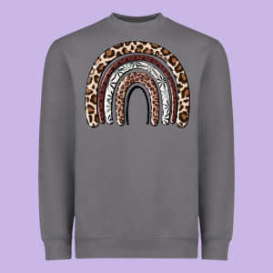 Cheetah Rainbow Heavyweight Sweatshirt Designed By Maliassmallbusiness