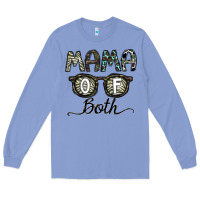 Colony Blue mama of both Long Sleeve Tee - CowhideDigitalArt