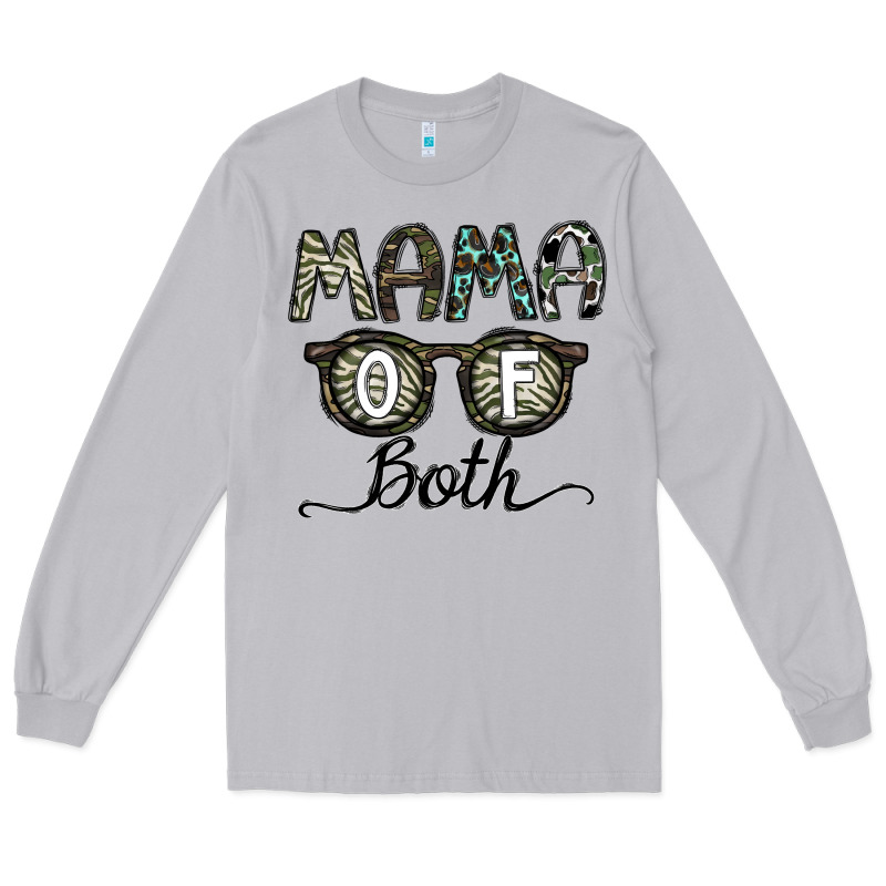 Mama Of Both Long Sleeve Tee by CowhideDigitalArt | Teevron