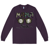Plum mama of both Long Sleeve Tee - CowhideDigitalArt