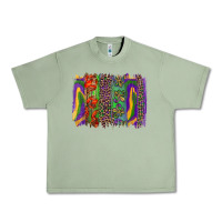 Oil Green mardi gras brushstroke Urban Heavy Tee - RanaPortraitStore
