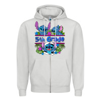 Dove Grey preview flower stitch 5th grade Zipper Hoodie - AdoDesignShop