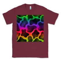Burgundy colorful cow seamless pattern Classic Tee - BundleAndBundleShop