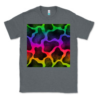 Charcoal Heather colorful cow seamless pattern Classic Tee - BundleAndBundleShop