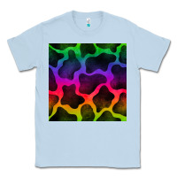 Dusty Blue colorful cow seamless pattern Classic Tee - BundleAndBundleShop