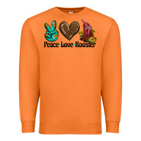 Carrot peace love rooster Premium Sweatshirt - BarkalooDesign