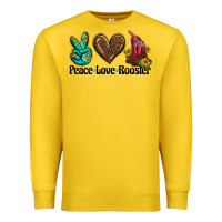Lemon peace love rooster Premium Sweatshirt - BarkalooDesign