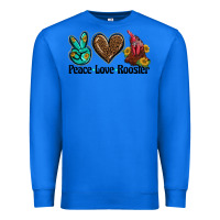 True Royal peace love rooster Premium Sweatshirt - BarkalooDesign