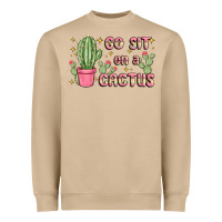 Mushroom go sit on a cactus Heavyweight Sweatshirt - MaliasSmallBusiness