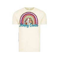 Vintage Arctic happy easter rainbow bunny Vintage Tee - RanaPortraitStore
