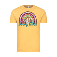 Vintage Mustard happy easter rainbow bunny Vintage Tee - RanaPortraitStore