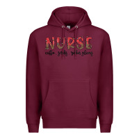 Burgundy christmas nurse Premium Hoodie - MaliasSmallBusiness