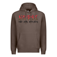 Coffee christmas nurse Premium Hoodie - MaliasSmallBusiness