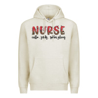 Oatmeal Heather christmas nurse Premium Hoodie - MaliasSmallBusiness