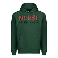 Sports Green christmas nurse Premium Hoodie - MaliasSmallBusiness