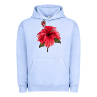 Pigment Grape Ice Puerto Rican Hibiscus Flower Urban Hoodie - LillyAllenDesigns