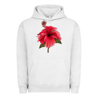 Pigment Lunar Rock Puerto Rican Hibiscus Flower Urban Hoodie - LillyAllenDesigns