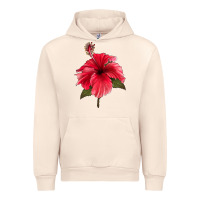 Sandshell Puerto Rican Hibiscus Flower Urban Hoodie - LillyAllenDesigns