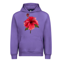 Tulip Puerto Rican Hibiscus Flower Urban Hoodie - LillyAllenDesigns