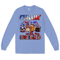 Colony Blue Chillin' with my gnomies 4th of July Long Sleeve Tee - CowGirlArtShop