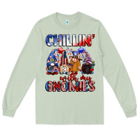 Matcha Chillin' with my gnomies 4th of July Long Sleeve Tee - CowGirlArtShop