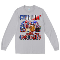 Moon Dust Chillin' with my gnomies 4th of July Long Sleeve Tee - CowGirlArtShop
