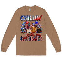 Toasted Coconut Chillin' with my gnomies 4th of July Long Sleeve Tee - CowGirlArtShop