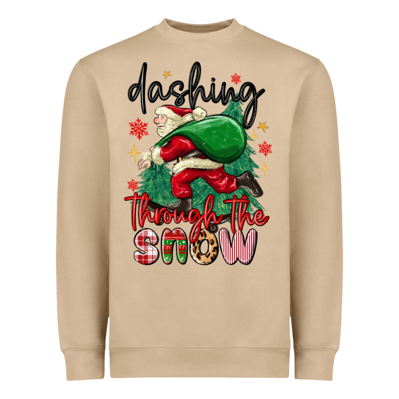 Dashing Through The Snow Heavyweight Sweatshirt by MaliasSmallBusiness | Teevron