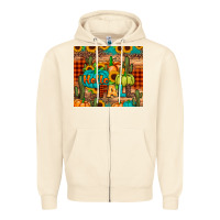 Sandshell hello fall pumpkin Zipper Hoodie - JahusDesignShop