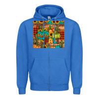True Royal hello fall pumpkin Zipper Hoodie - JahusDesignShop