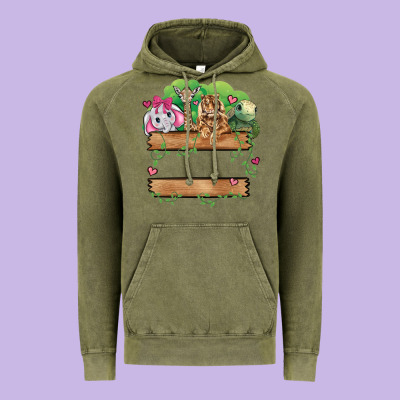 Zoo Crew Vintage Hoodie Designed By Jahusdesignshop