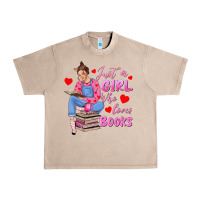 French Oak just a girl who loves books Urban Heavy Tee - texasbilliewilder