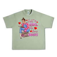 Oil Green just a girl who loves books Urban Heavy Tee - texasbilliewilder