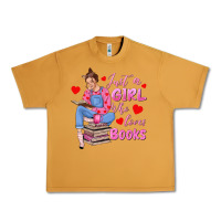 Just A Girl Who Loves Books Urban Heavy Tee | Teevron