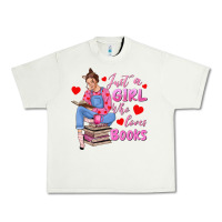 Pistachio just a girl who loves books Urban Heavy Tee - texasbilliewilder