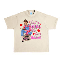Sandshell just a girl who loves books Urban Heavy Tee - texasbilliewilder