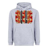 Heather Grey ladybug brushstrokes Heavyweight Hoodie - BarkalooDesign